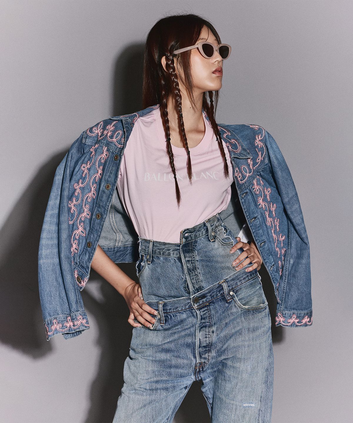 발롱블랑 라이프(BALLONBLANC LIFE) Women’s Round Tee - PINK