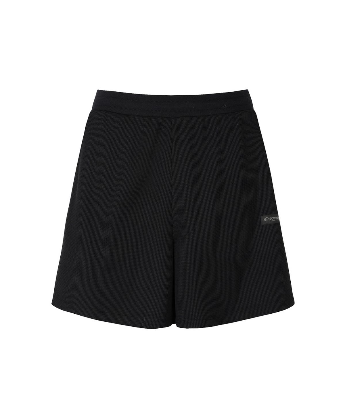 디스커버리 익스페디션(DISCOVERY EXPEDITION) 여성 와플 트레이닝 4부 쇼츠 (BLACK)
