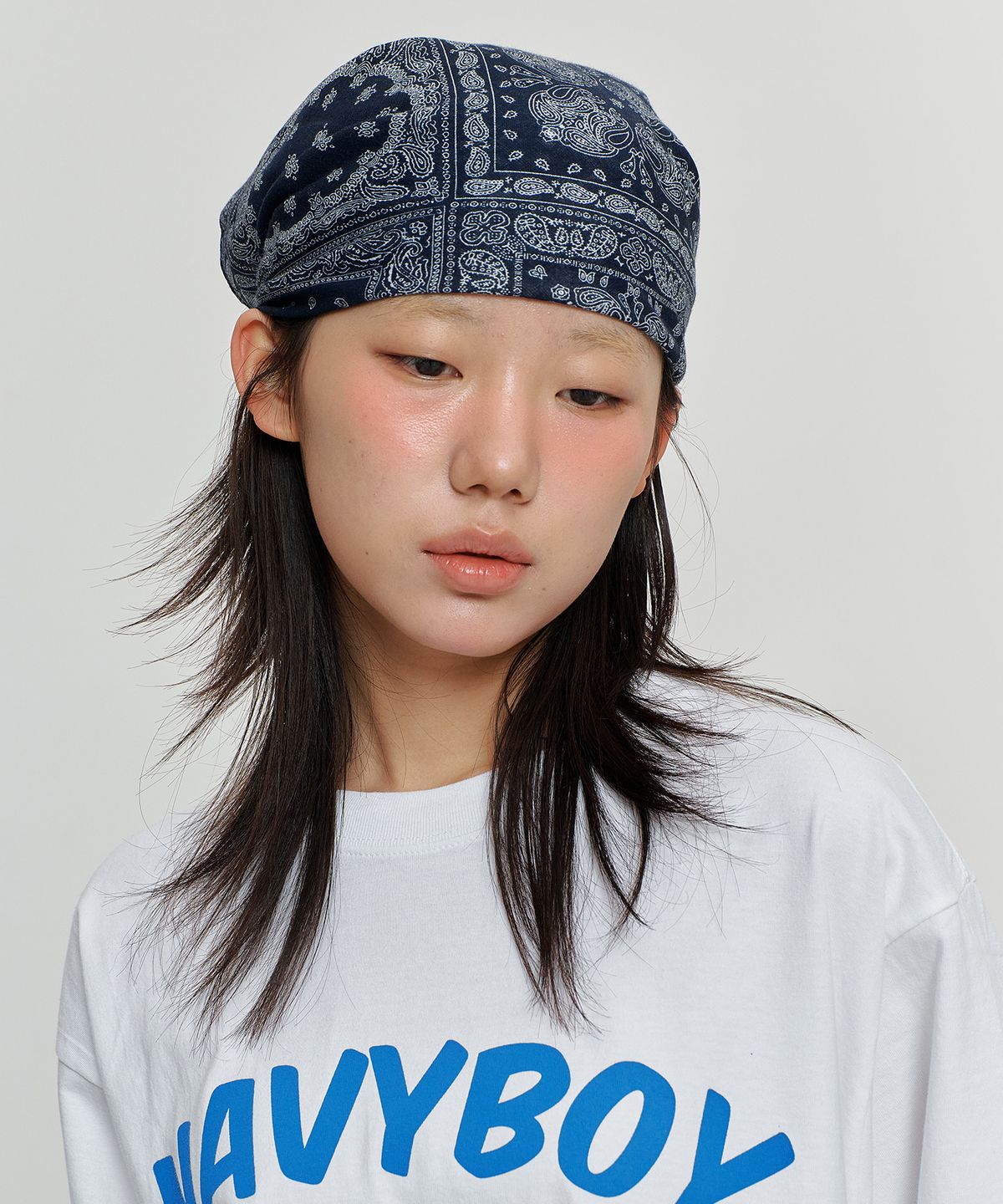 페이퍼보이(PAPERBOY) 페이즐리 반다나 스카프 3color