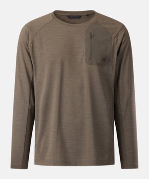 남성 솔라이트 UV 아웃포켓 라운드넥 긴팔 티셔츠 JWTBM26281BRW