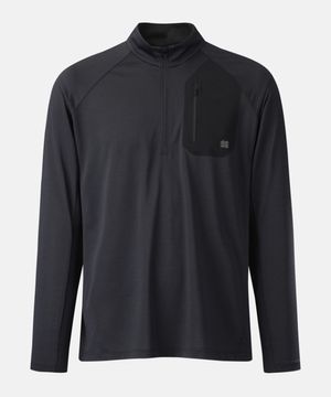 남성 솔라이트 UV 아웃포켓 집업 긴팔 티셔츠 JWTBM26291BLK