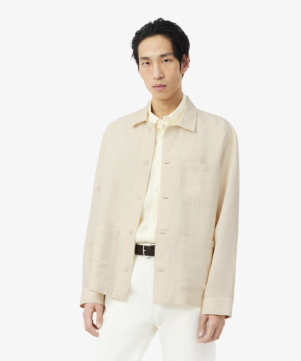 라코스테(LACOSTE) 남성 린넨 블렌드 멀티 포켓 셔켓 CH5993-56G 056