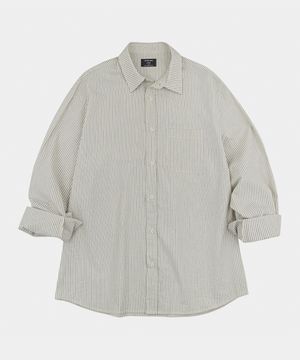 클래식 웨스턴 스트라이프 셔츠 아이보리