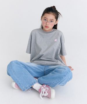 F30 포인트라벨 반팔 (그레이)