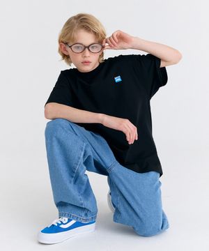 F30 포인트라벨 반팔 (블랙)