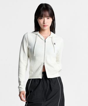 여성 골지 후드 집업(FS261FT01F004290)