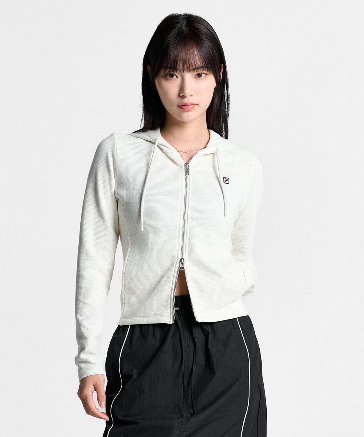 휠라(FILA) 여성 골지 후드 집업(FS261FT01F004290)