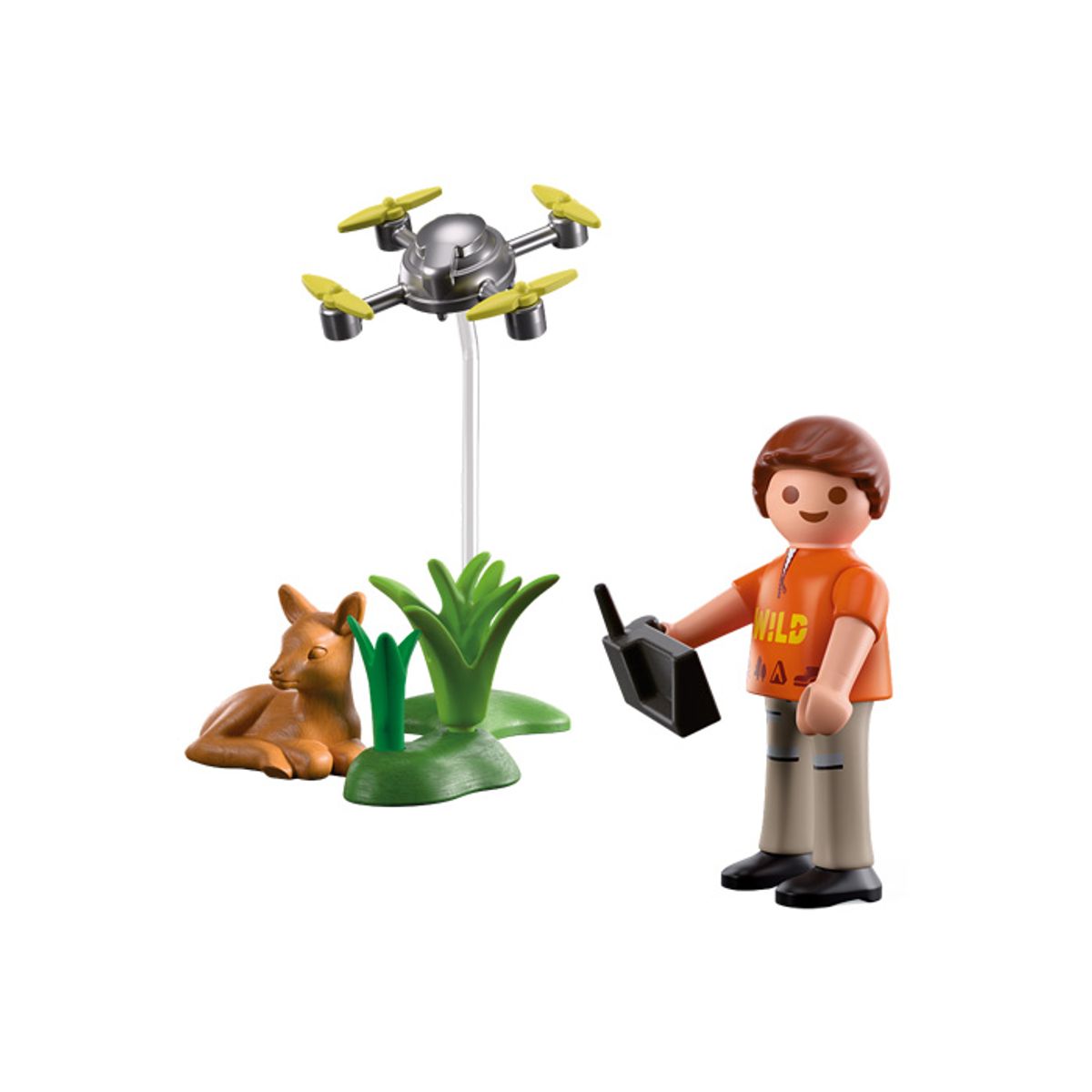 플레이모빌(PLAYMOBIL) 드론과 사슴 구조(71880)