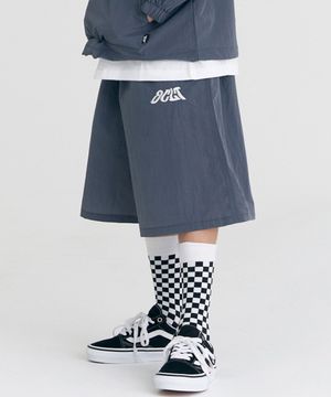 F13 나일론 유틸 버뮤다 팬츠 (그레이)