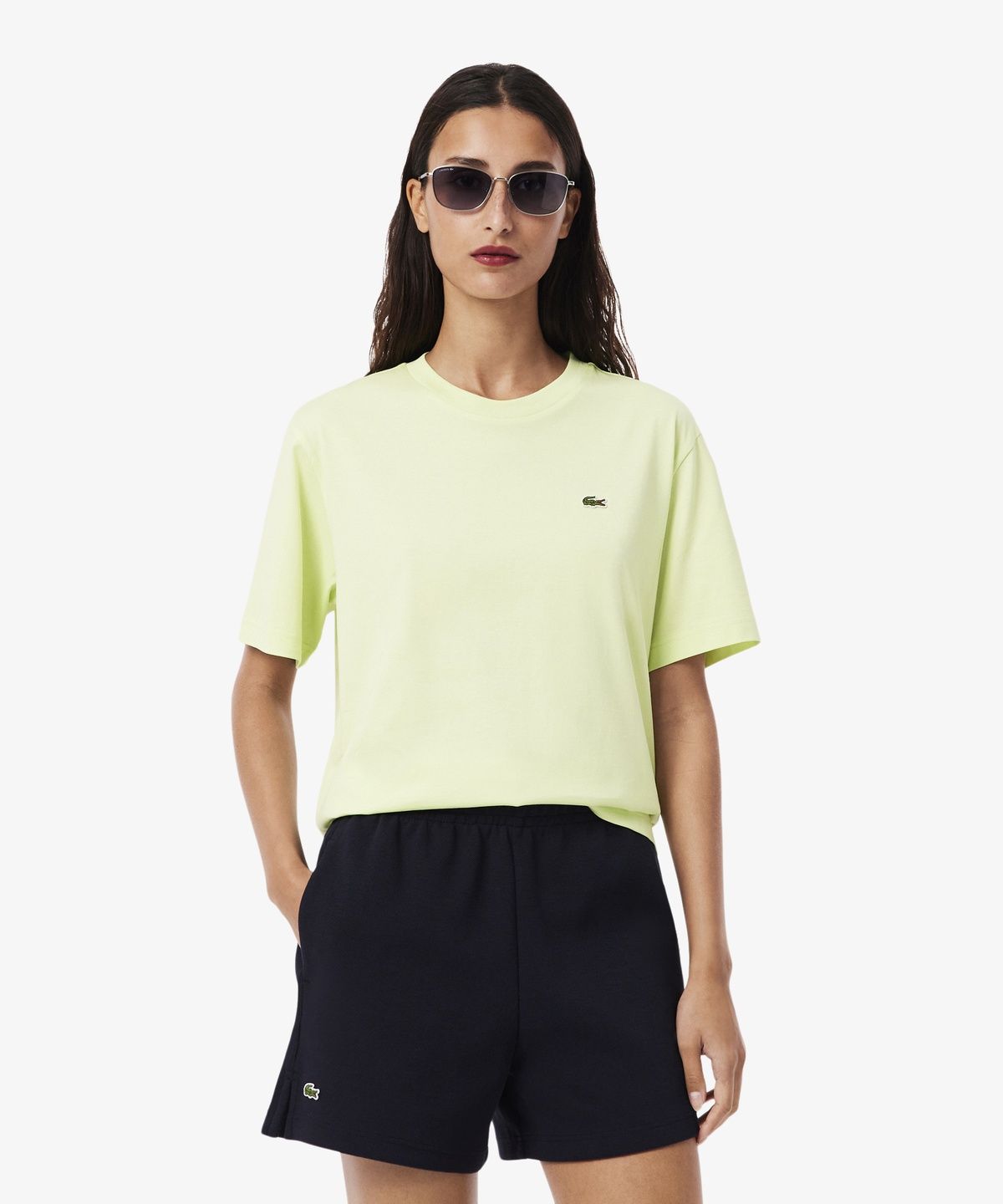 라코스테(LACOSTE) 여성 릴랙스핏 베이직 반팔 티셔츠 TF7215-56G BIC
