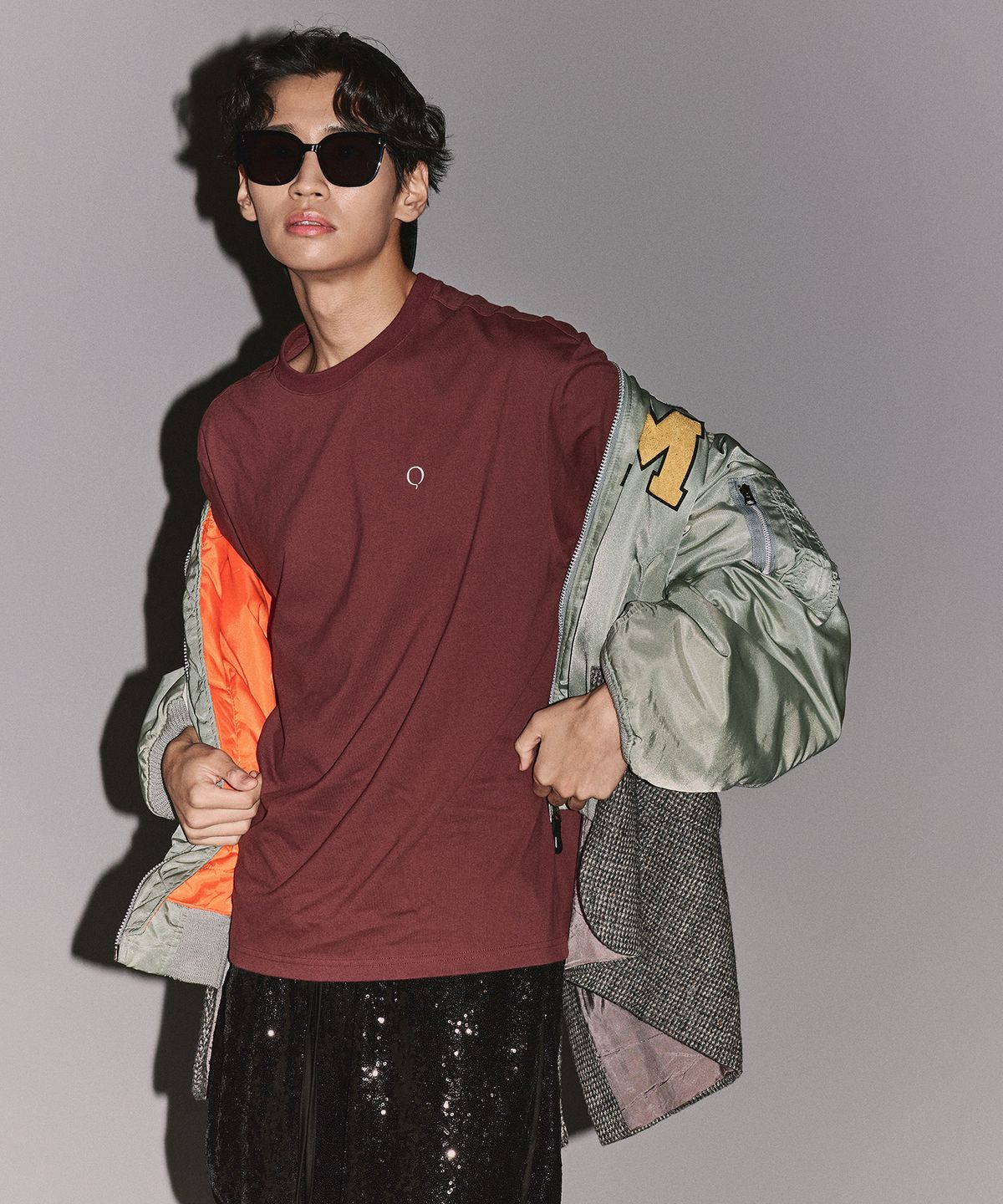 발롱블랑 라이프(BALLONBLANC LIFE) Loosesize Round Tee - BURGUNDY