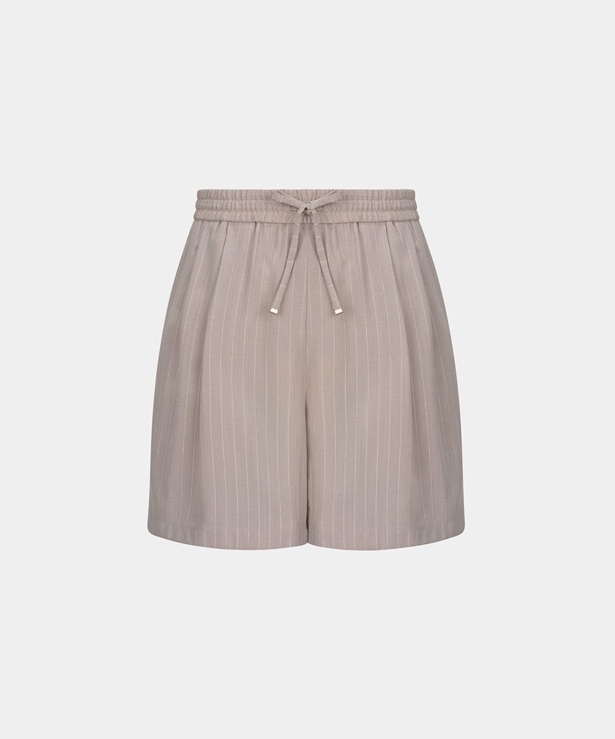 노이스(NOICE) W ITALIAN PINSTRIPED BANDING SHORTS - BEIGE