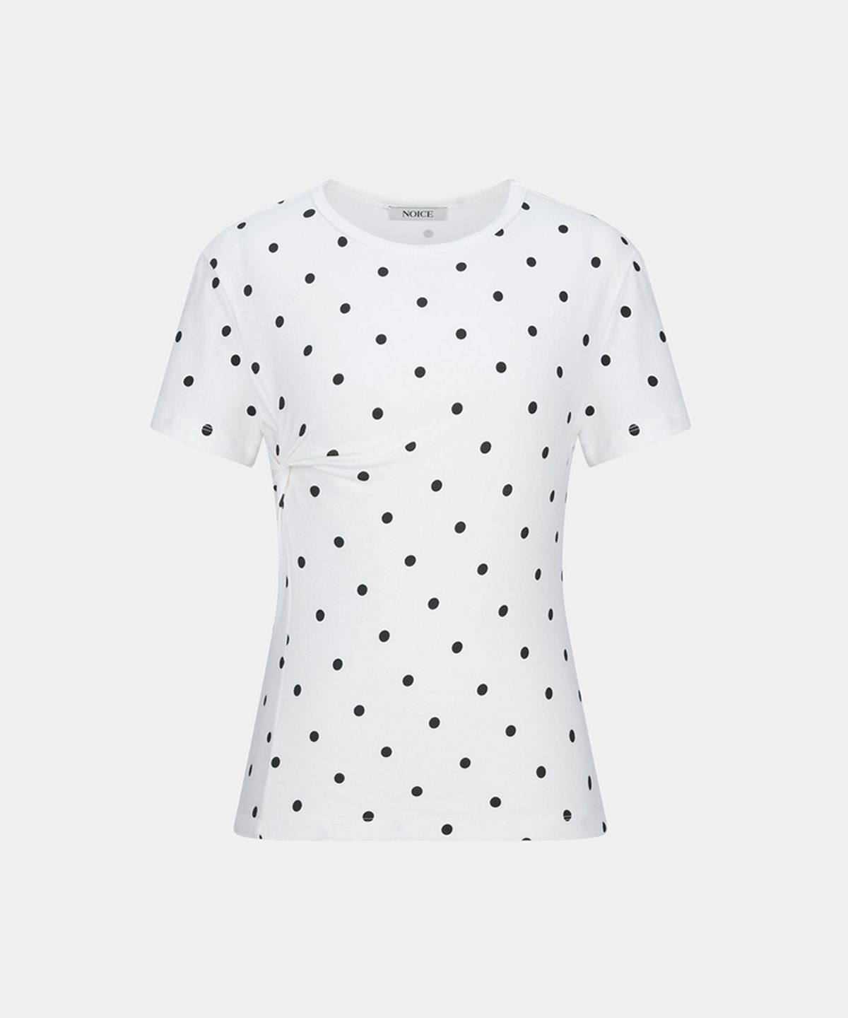 노이스(NOICE) W TWIST DOT T-SHIRT - WHITE
