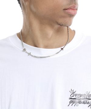 스타라이트 비드 믹스드 체인 목걸이