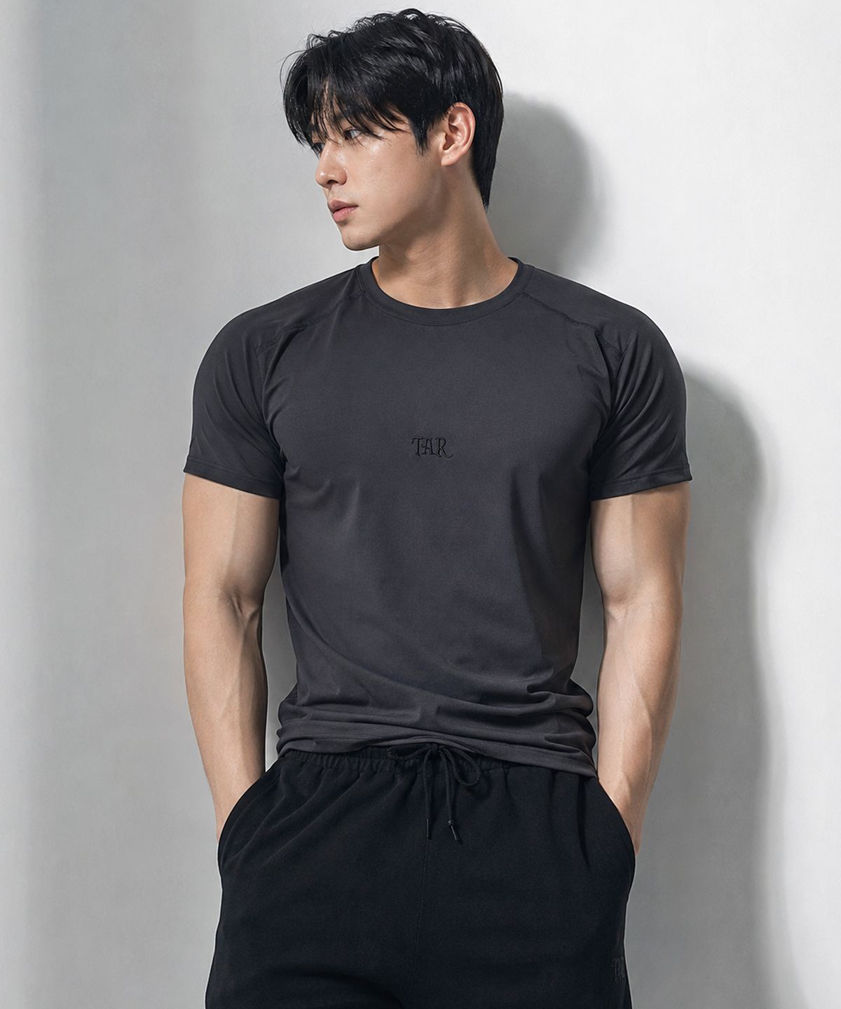 글랙(GLACK) GTTAR008 머슬 핏 래쉬가드 (BLACK)