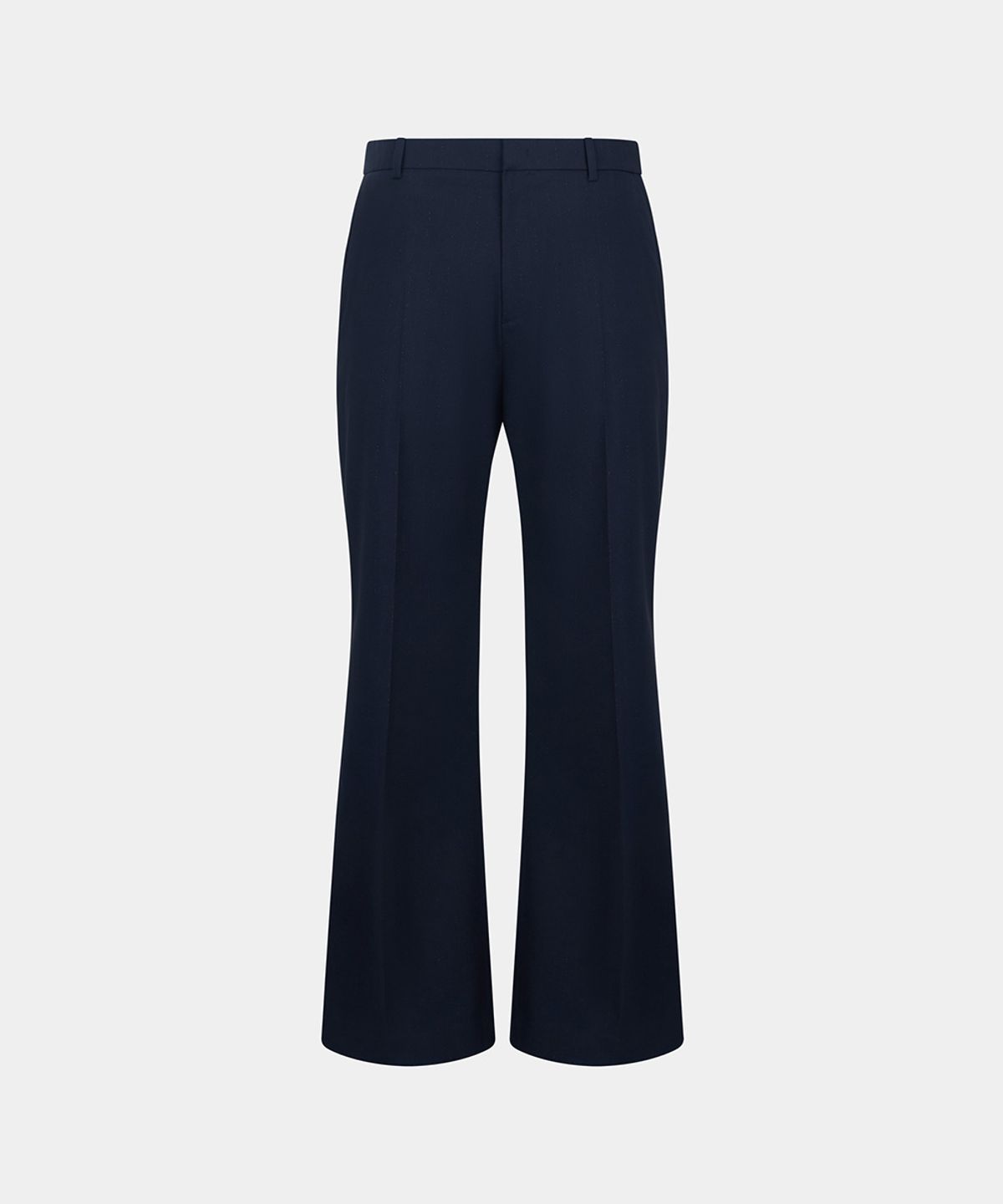 노이스(NOICE) W JAPANESE PINSTRIPED FLARED PANTS - NAVY
