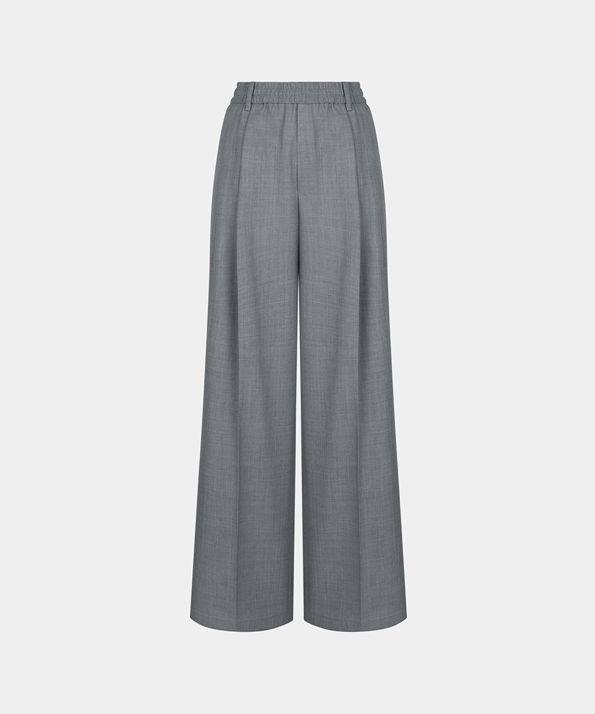 노이스(NOICE) W VERANO WOOL STRIPED STRAIGHT PANTS - GRAY