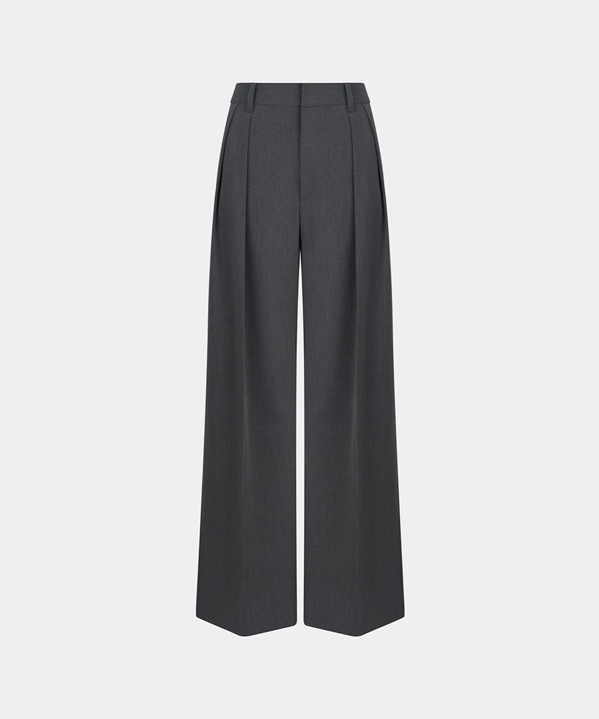 노이스(NOICE) W WOOL TAILORED STRAIGHT PANTS - GRAY