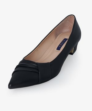 크로스 드레이핑 포인티드 토 골드 포인트 펌프스 K56P110