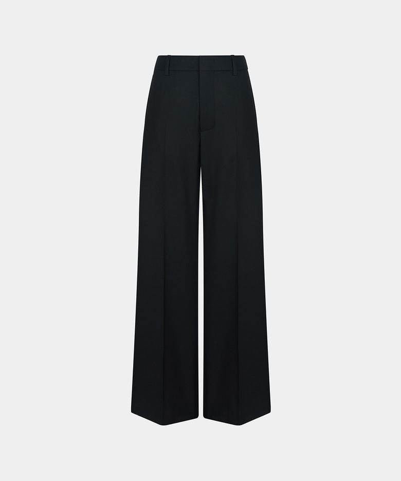 W TAILORED BELL BOTTOM PANTS - BLACK