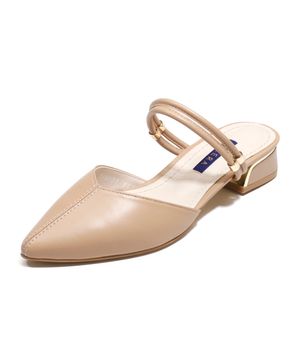 더블 스트랩 스티치 라인 뮬 K56M001