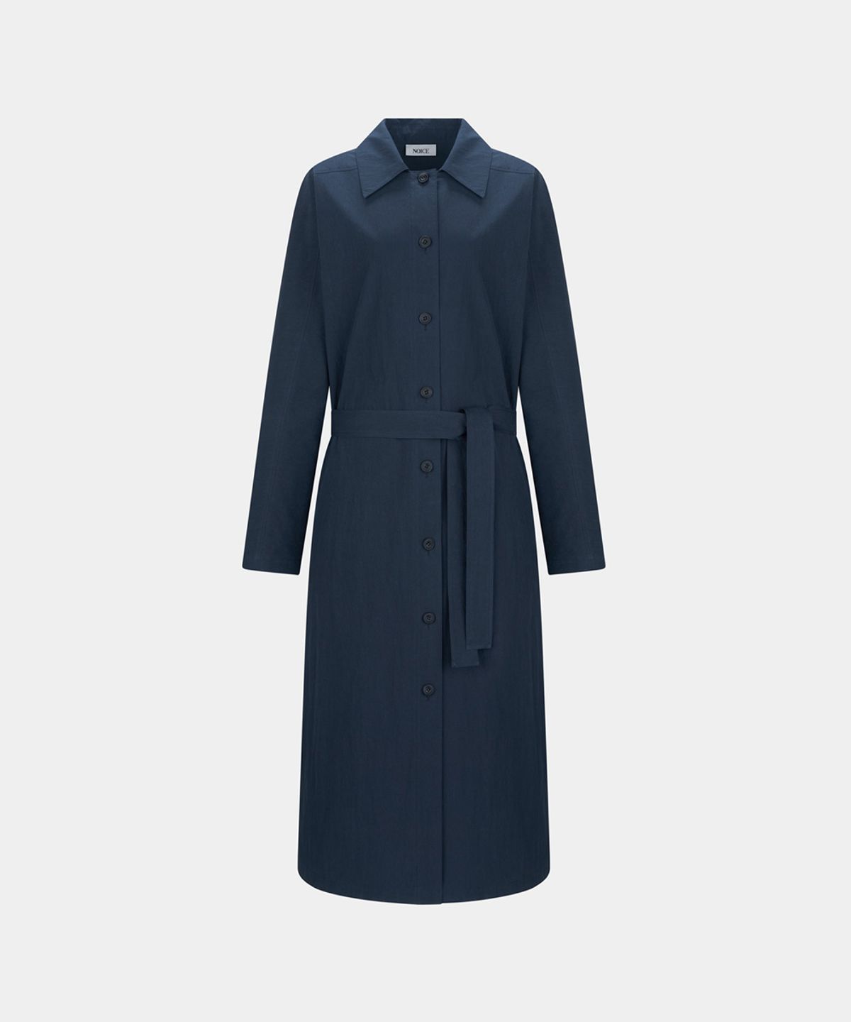 노이스(NOICE) W BELTED TRENCH MULTI-WAY DRESS - DARK GRAY