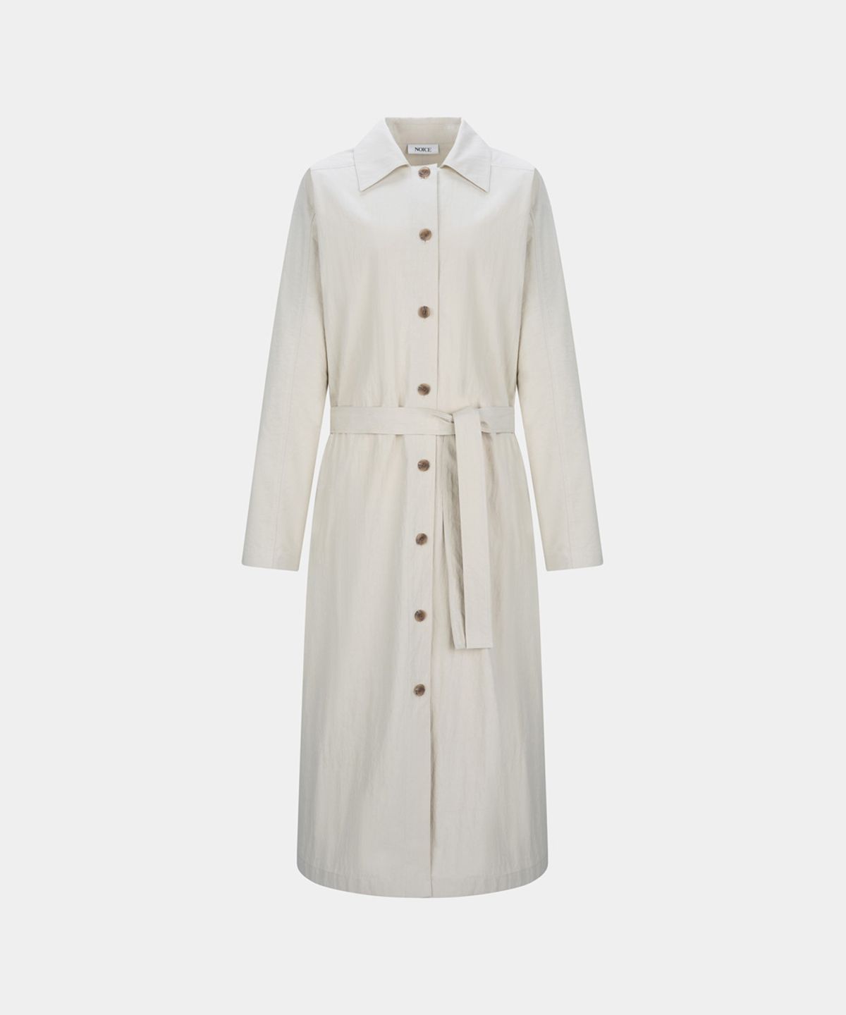 노이스(NOICE) W BELTED TRENCH MULTI-WAY DRESS - LIGHT BEIGE