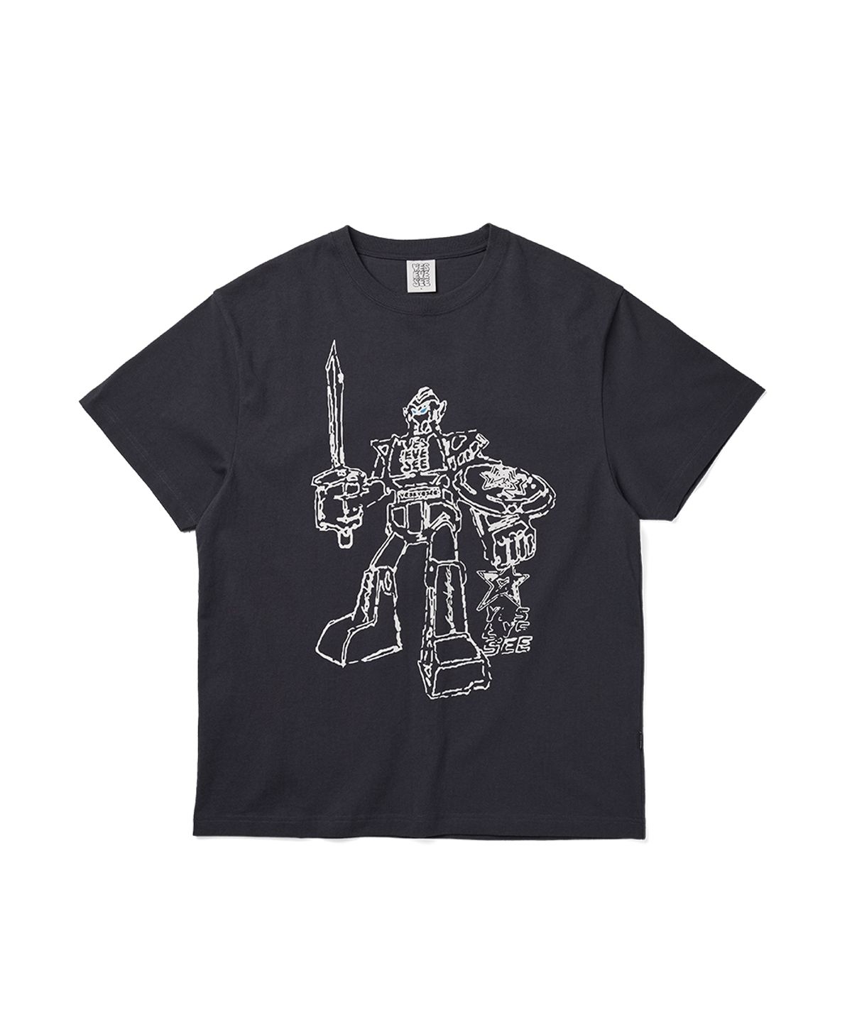 예스아이씨(YESEYESEE) Y.E.S Plamodel Tee Charcoal
