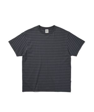 Y.E.S Thin Stripe Tee Charcoal