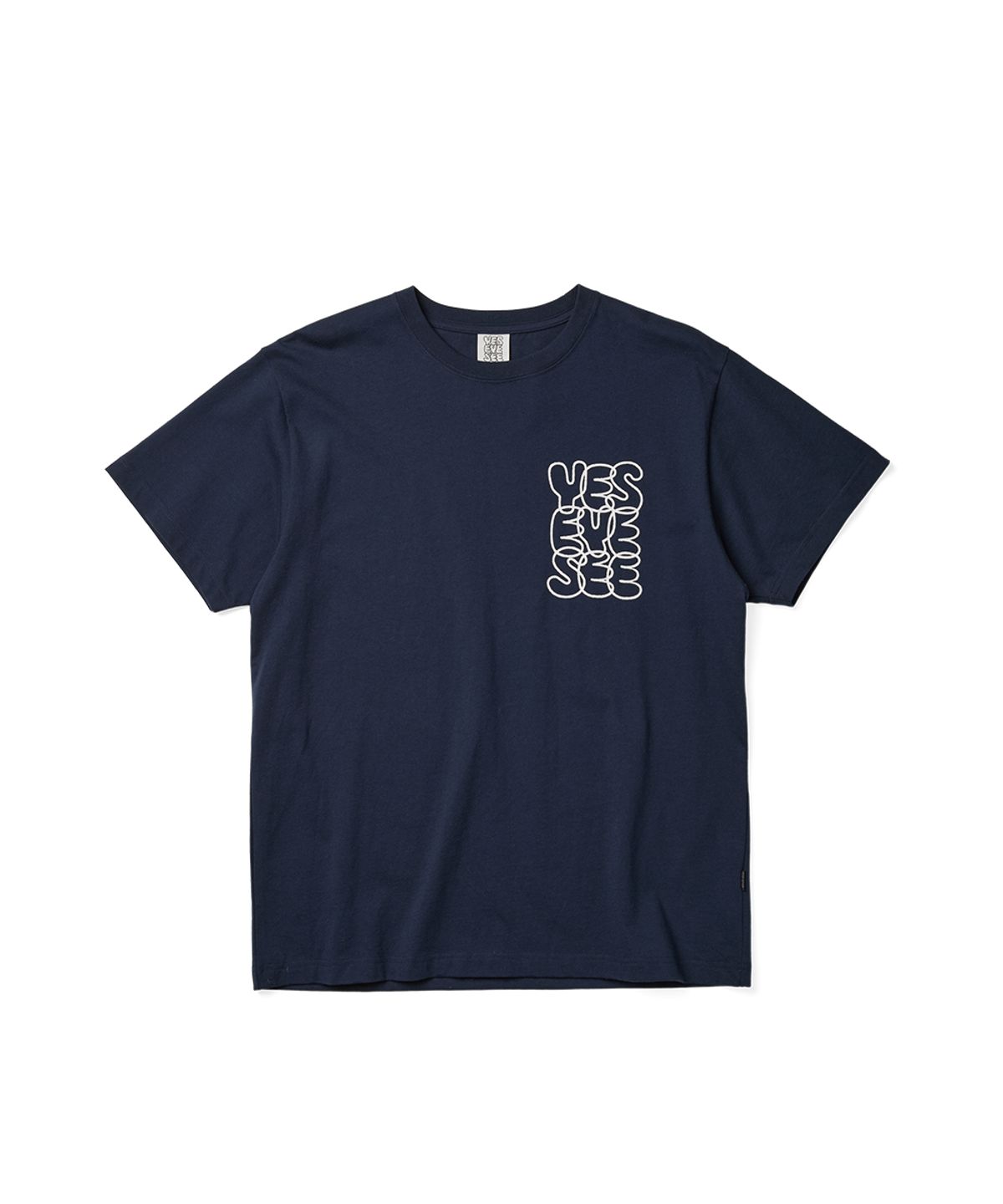 예스아이씨(YESEYESEE) C-Logo Tee Navy