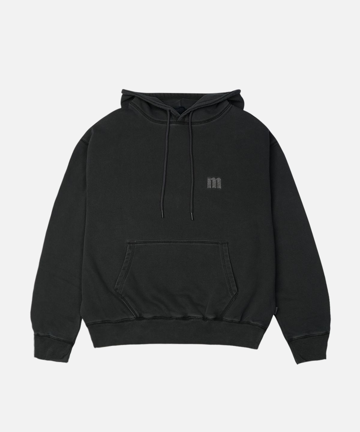 맨하탄레코즈(MANHATTAN RECORDS) MR Stitch PM Crop Hoodie - Black