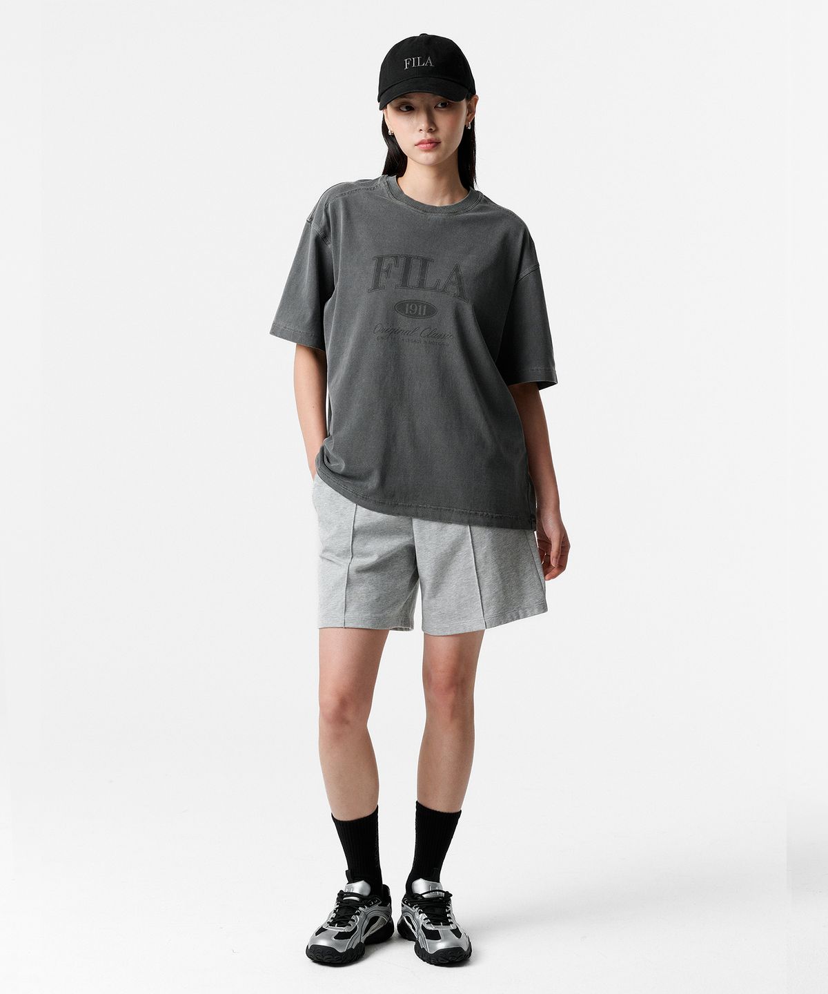 휠라(FILA) 에센셜 스웻 쇼츠(FS262TR01U001066)