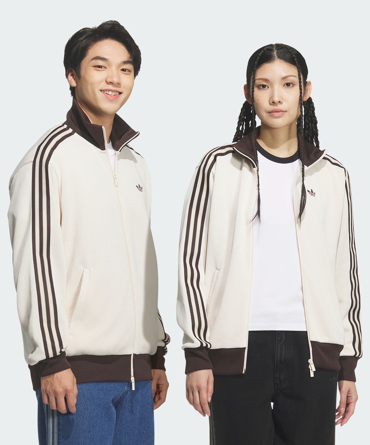 아디다스(ADIDAS) 파이어버드 니트 트랙탑 - 원더화이트 / KQ5500