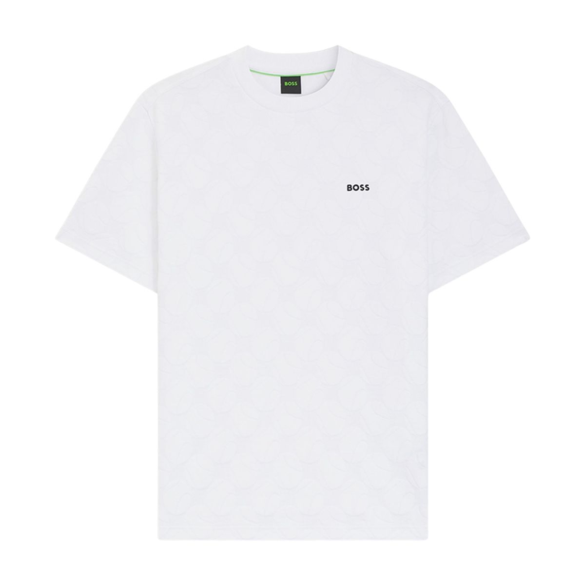 보스 스포츠(BOSS SPORTS) BOSS 테니스 볼 자카드 코튼 블렌드 티셔츠(50558867100)
