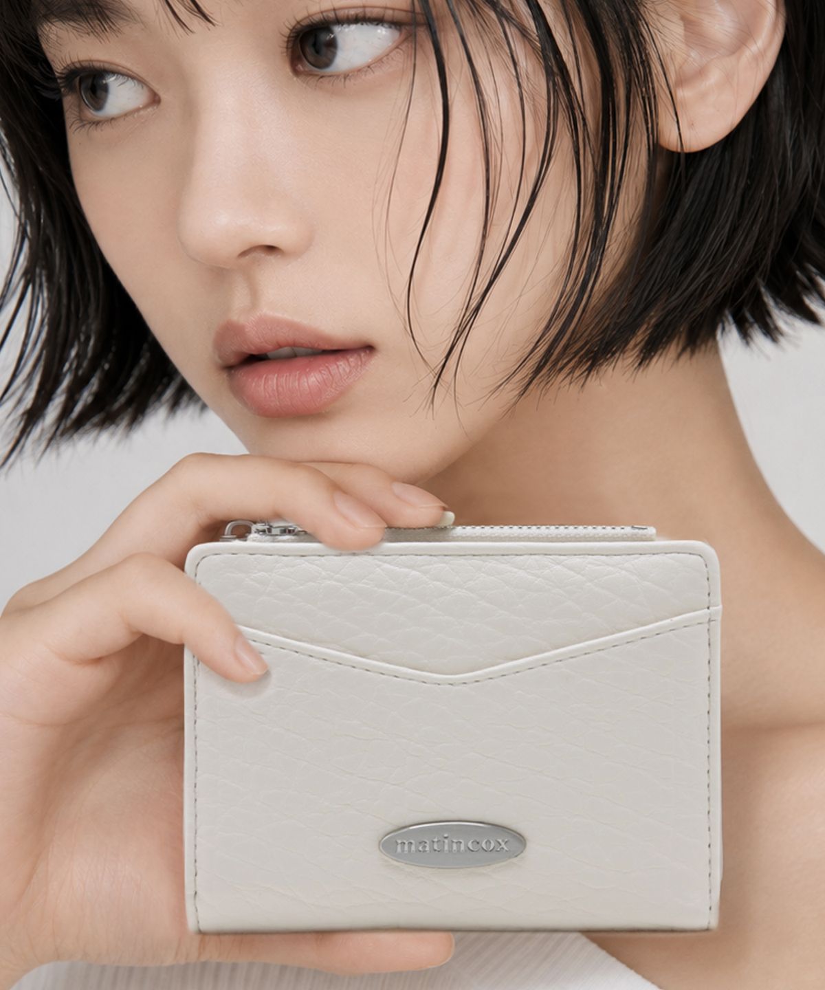 마틴콕스(MATINCOX) Vflat Card Wallet - Cream