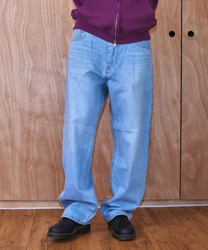 Gallery Denim Skate Pants  - Light Blue