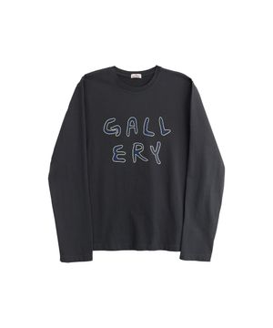 Gallery Logo Long Sleeve T-Shirts - Charcoal