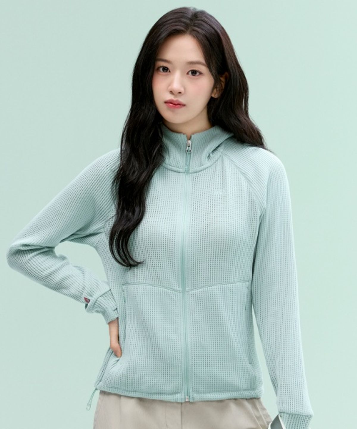 네파(NEPA) 7MB6104 여성 폴라텍 파워 드라이 메쉬 자켓