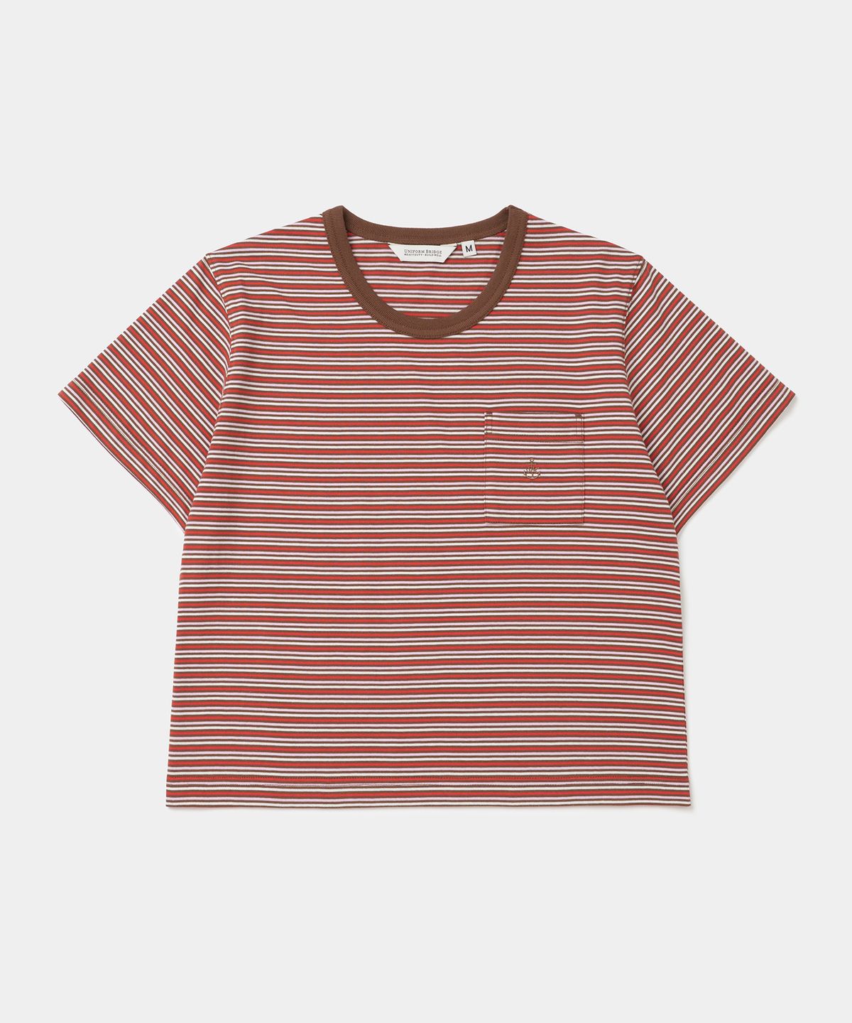 유니폼브릿지(UNIFORM BRIDGE) ubc multi stripe s/s t-shirt(womens) red