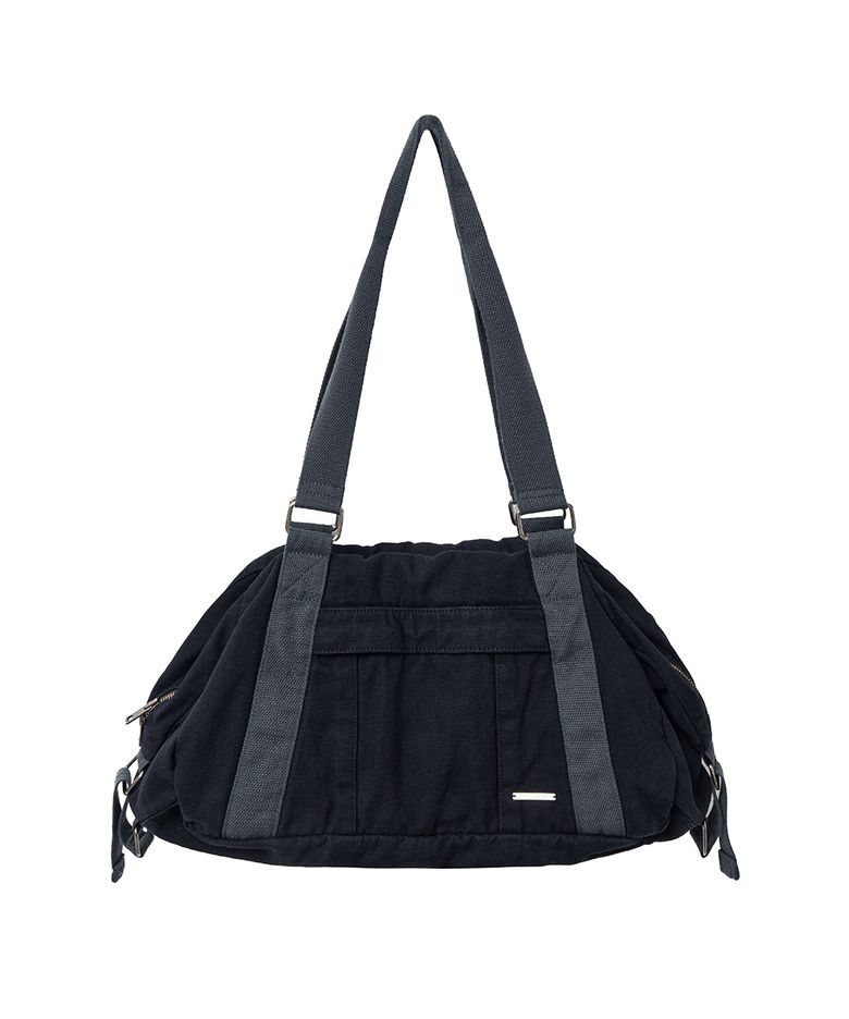 [리제임스×미세키서울 맨] Multi pocket boston bag BLACK