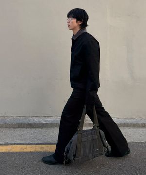 [미세키서울 맨X리제임스] Multi pocket boston bag CHARCOAL