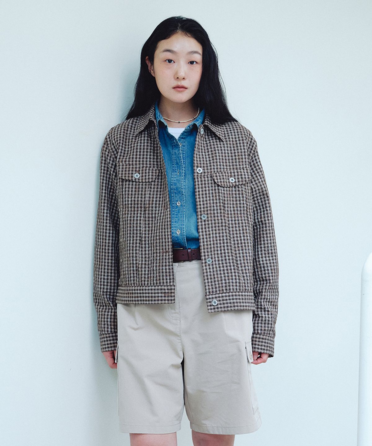 유니폼브릿지(UNIFORM BRIDGE) type-3 trucker jacket(womens) brown