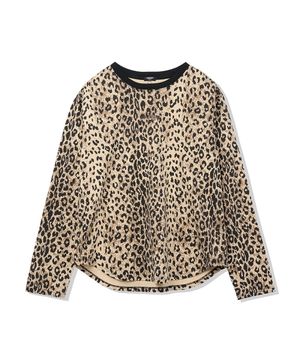 여성) 고주파 로고 레터링 긴팔 티셔츠