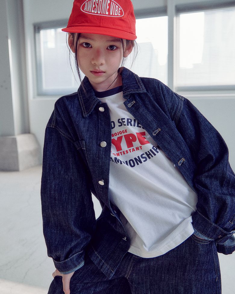 스티치업 데님 셔츠