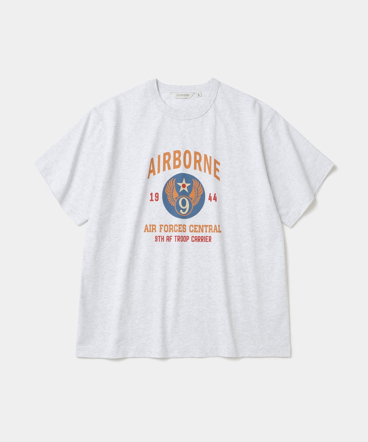유니폼브릿지(UNIFORM BRIDGE) airborne s/s t-shirt 1% melange
