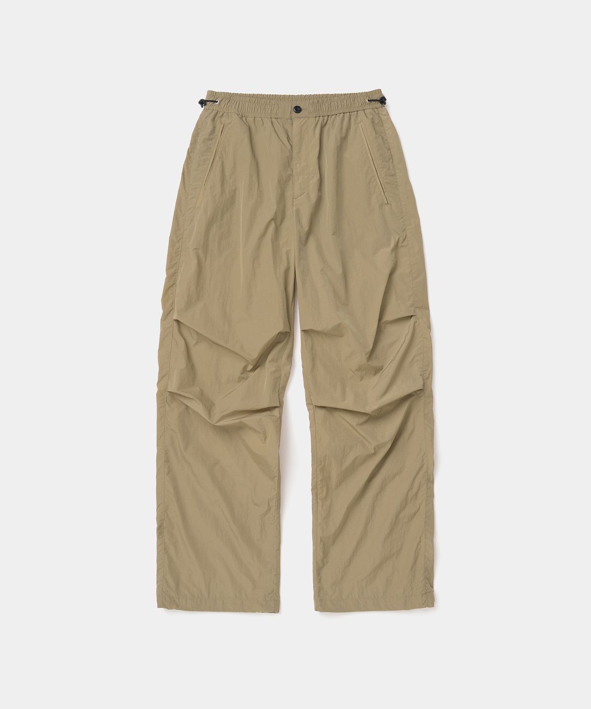 유니폼브릿지(UNIFORM BRIDGE) nylon parachute pocket pants beige