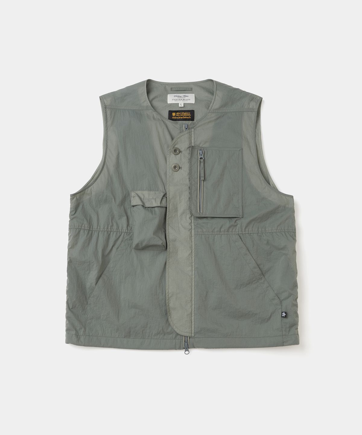 유니폼브릿지(UNIFORM BRIDGE) AE nylon utility vest light grey