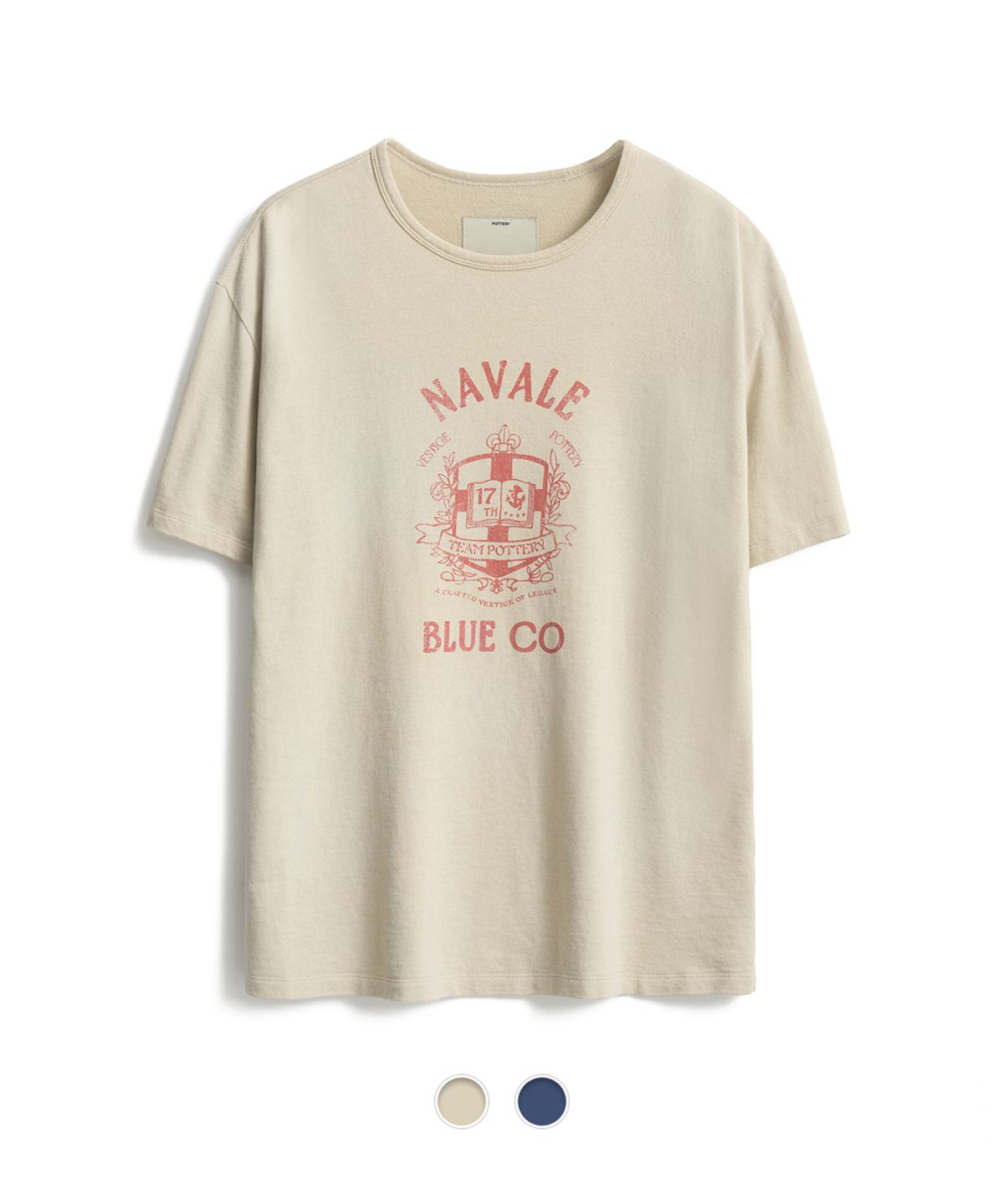 포터리(POTTERY) Short Sleeve Vintage T-Shirt - 2 Color