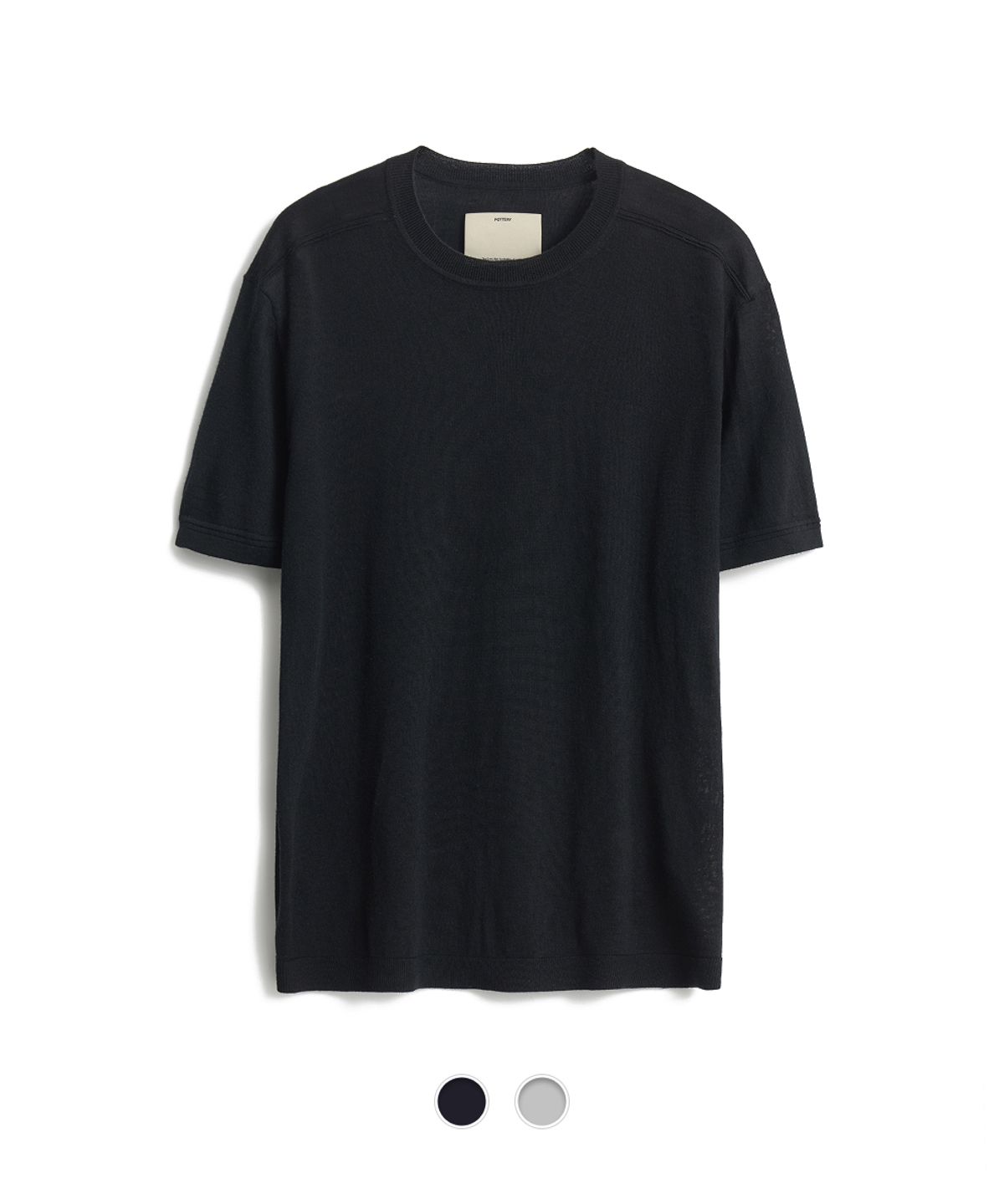 포터리(POTTERY) Short Sleeve Crewneck Knit - 2 Color