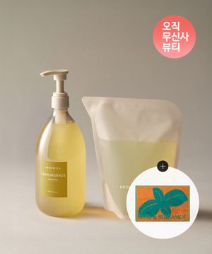 [오직 무신사 뷰티] 샴푸 1L+리필 500ML+페이스타월 (레몬그라스/유칼립투스 택1)